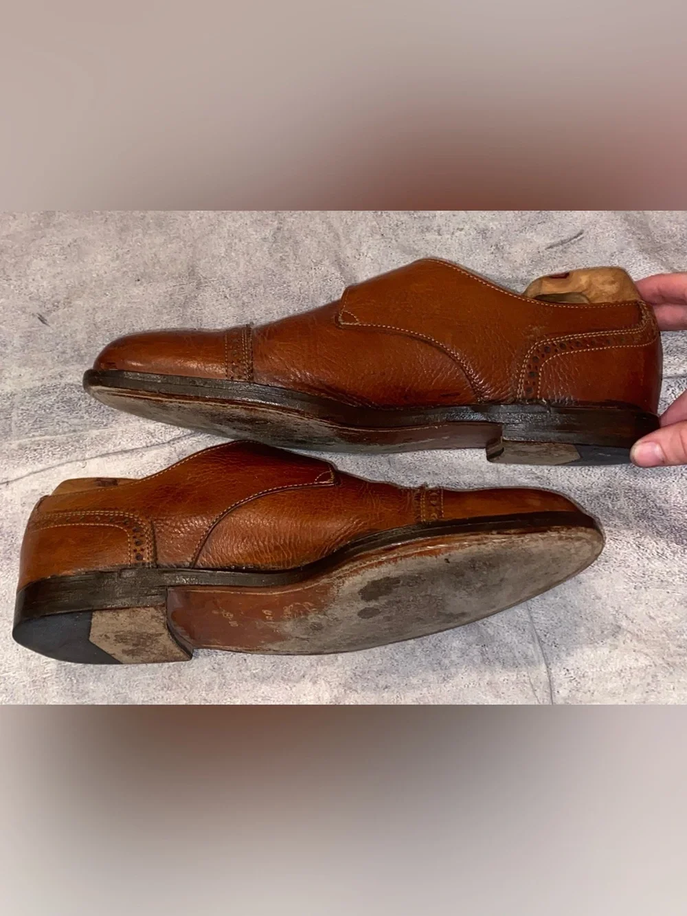 Rancourt Maine x Cole Haan Monk Strap Casual Dress Shoes Country Office 9.5 USA
